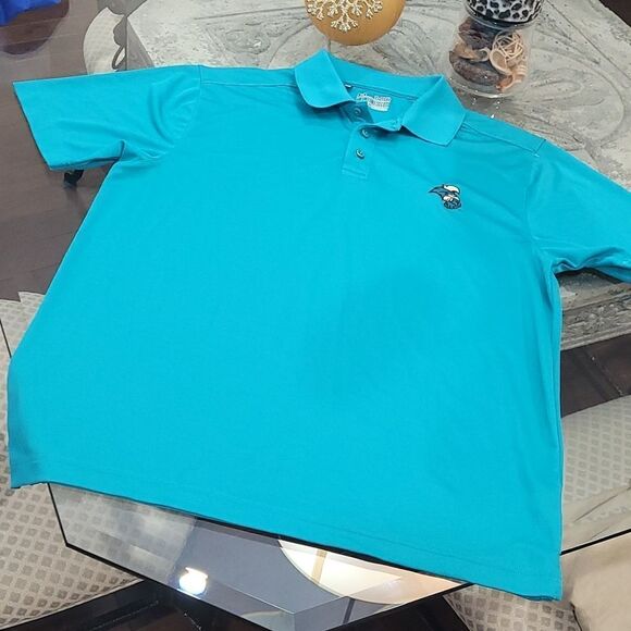 𝅺under Armour Teal Green / Blue Polo Shirt Medium Polo Shirt - Picture 2 of 3